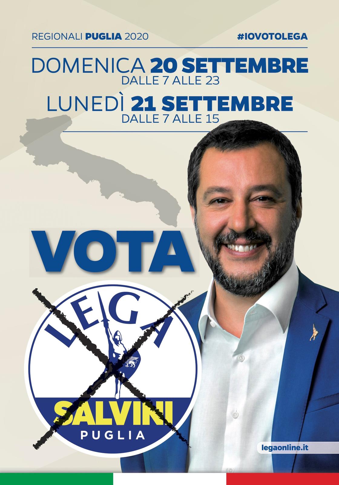 Domenica 20 settembre dalle 7 alle 23 e lunedì 21 settembre dalle 7 alle 15 VOTA LEGA! #IOVOTOLEGA Domenica 20 settembre dalle 7 alle 23 e lunedì 21 settembre dalle 7 alle 15 VOTA LEGA! #IOVOTOLEGA