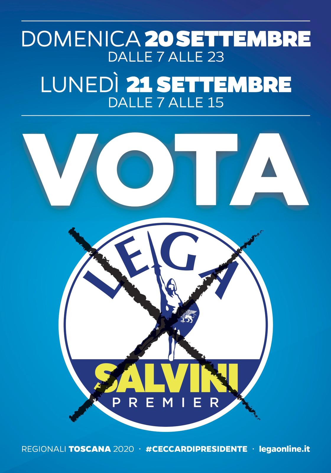 Domenica 20 settembre dalle 7 alle 23 e lunedì 21 settembre dalle 7 alle 15 VOTA LEGA! #CECCARDIPRESIDENTE Domenica 20 settembre dalle 7 alle 23 e lunedì 21 settembre dalle 7 alle 15 VOTA LEGA! #CECCARDIPRESIDENTE