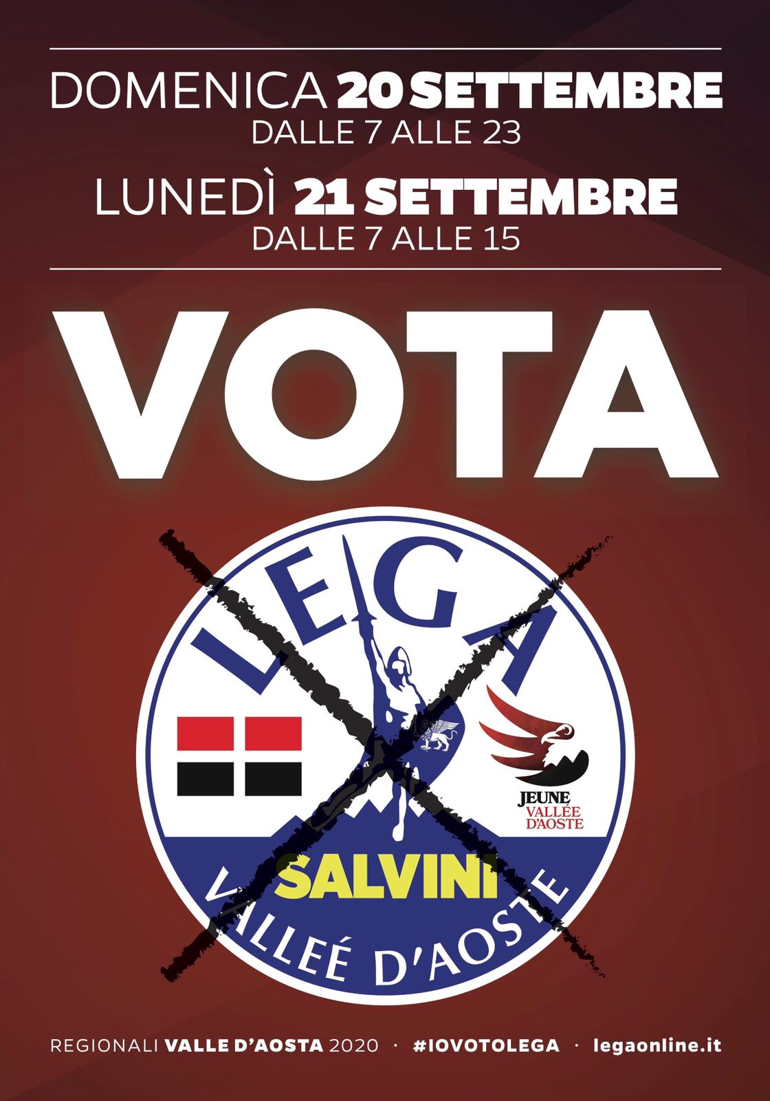 Domenica 20 settembre dalle 7 alle 23 e lunedì 21 settembre dalle 7 alle 15 VOTA LEGA! #IOVOTOLEGA Domenica 20 settembre dalle 7 alle 23 e lunedì 21 settembre dalle 7 alle 15 VOTA LEGA! #IOVOTOLEGA